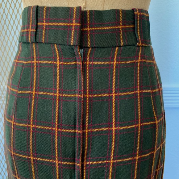 Vintage Evan-Picone Wool Plaid Skirt 10 - Picture 7 of 8